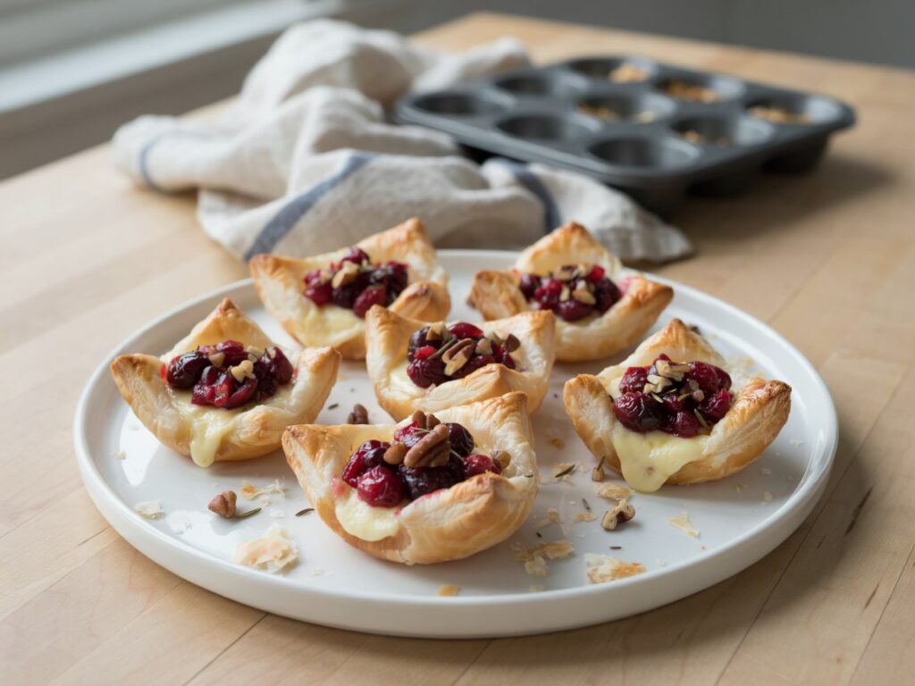 cranberry brie bites