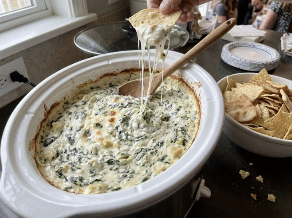 Crockpot Spinach Artichoke Dip