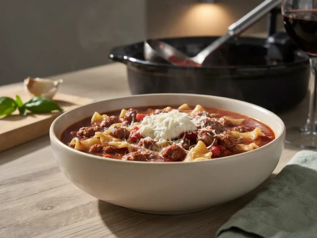 crockpot lasagna soup