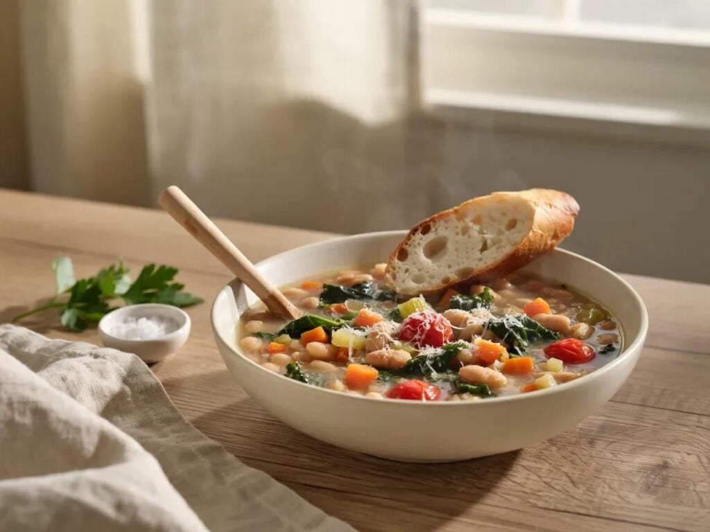 crockpot tuscan white bean soup