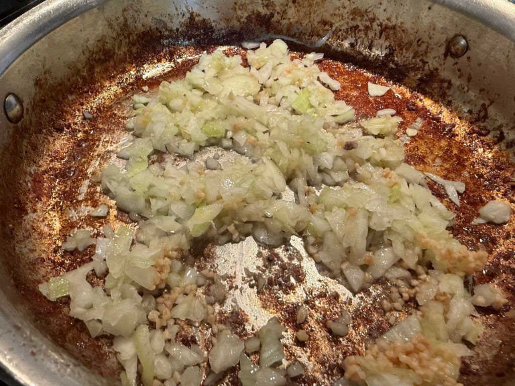 saute onions