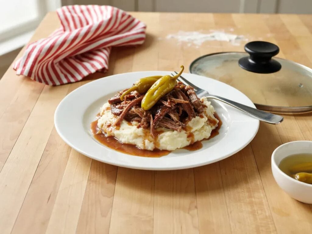 slow cooker mississippi pot roast